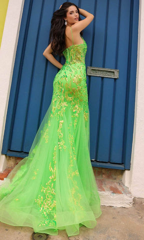 Sheer Corset Prom Dress