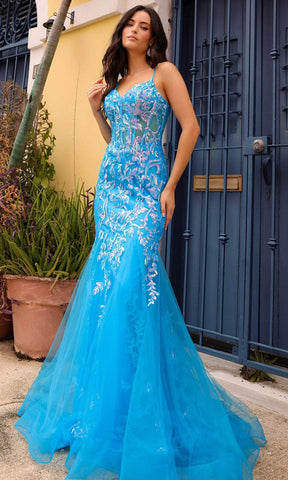 Sheer Corset Prom Dress