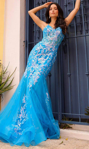 Sheer Corset Prom Dress