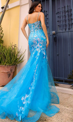 Sheer Corset Prom Dress