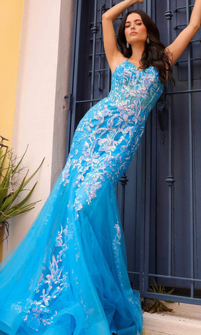 Sheer Corset Prom Dress