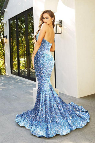 Strapless Long Prom Dress