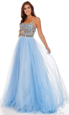Geometric Cut Glass Tulle Dress