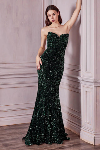 Mermaid Long Sequins Prom Dress