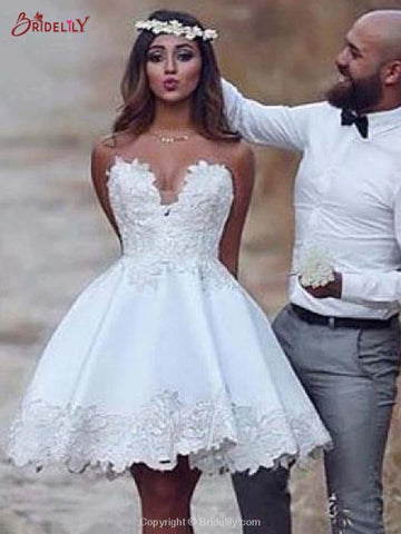 Super Cute Lace A-Line Wedding Dresses 24364734