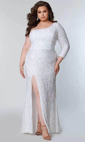 Asymmetric Sequin Formal Dress