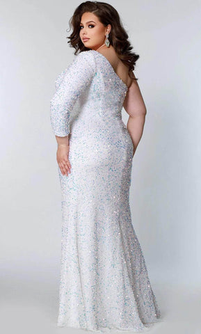 Asymmetric Sequin Formal Dress