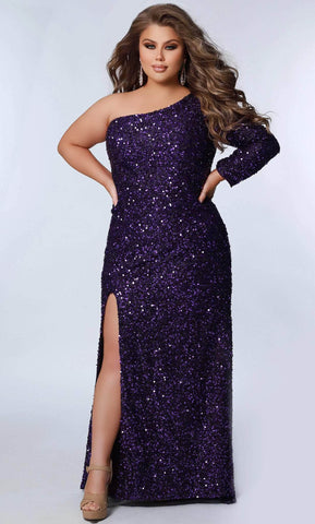 Asymmetric Sequin Formal Dress
