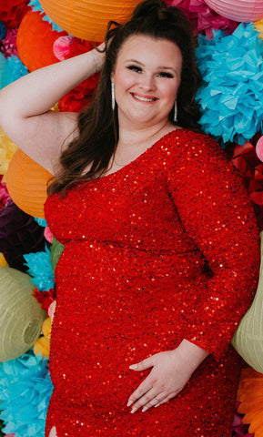 Asymmetric Sequin Party Dress