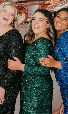 Asymmetric Sequin Party Dress