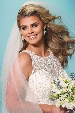 Sydneys Closet Long Plus Size Wedding Dress