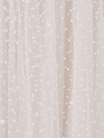 Weißes kurzes Brautkleid in T-Länge, A-Linie, Herzausschnitt, Perlen, Spaghettiträger, bodenlanges Kleid